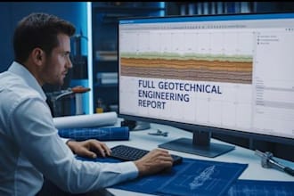 prepare engineering reports, geotechnical analysis and calculations