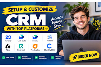 setup twenty crm lark suite feishu nimble attio resimpli freshsales clientifycrm