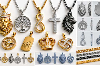model 3d logo pendants for 3d printing, chains, necklaces and jewelry cad