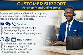 do shopify and online store customer support