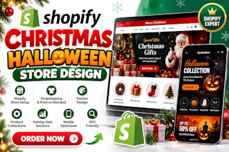 do christmas shopify store design christmas shopify halloween shopify store