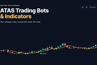 build a custom trading bot or indicator for atas