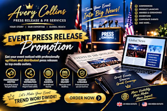 write a professional event press release to promote your event