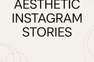 design aesthetic instagram stories and highlight covers in canva