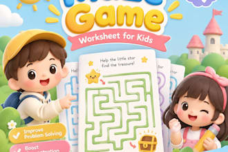 design fun kids maze games and alphabet activity worksheets