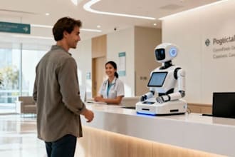 build an aivoice receptionist fr medicalclinics with appointment and call bookng