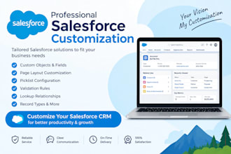 customize salesforce objects, fields, page layouts, and validation rules