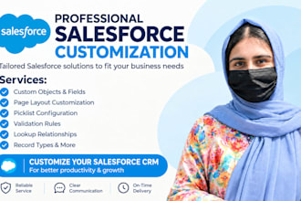 customize salesforce objects, fields, page layouts, and validation rules