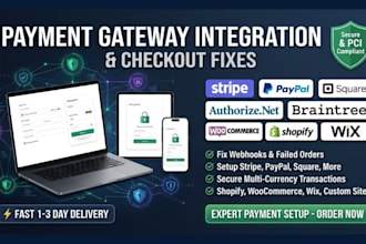 integrate payment gateways or fix checkout webhooks on your site