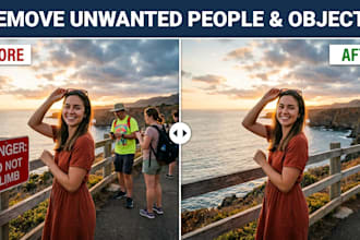 do ai photo cleanup, remove people or objects from photo