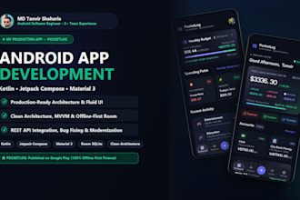 develop custom kotlin android apps and jetpack compose UI