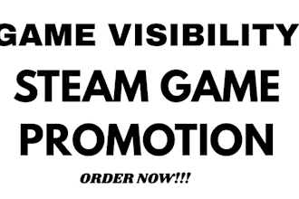 do steam game promotion to game visibility