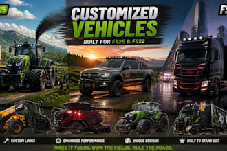 create custom truck and vehicle mods for ats ets2 fs25 and fs