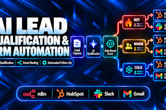 build n8n ai lead qualification CRM and follow up automation