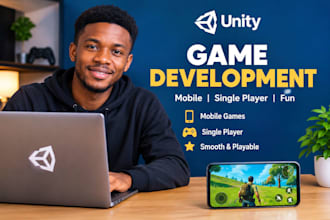 build unity game development, mobile game development, single player game
