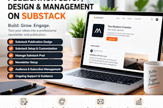 design substack publication, substack setup manage substack post substack expert