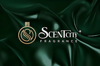 design luxury perfume logo and elegant fragrance brand identity