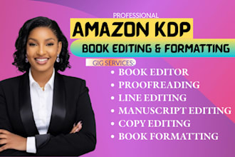 do kdp manuscript editing copy edit book proofreading amazon kdp book formatting