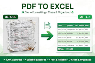convert PDF to excel and word accurately