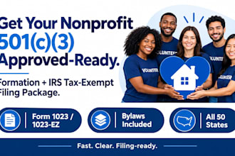 register your nonprofit and prepare your 501c3 tax exempt status filing