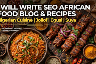 write authentic nigerian recipes