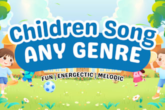 sing kids intro outro song, nursery rhymes, kids jingle for youtube channel