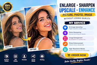 enlarge sharpen upscale enhance picture photo image without losing quality