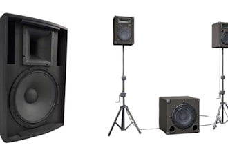 engineer, 3d model and render custom pa speaker enclosures for cnc, 3d printing