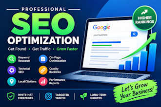 do seo optimization, keyword research, audit and high quality backlinks
