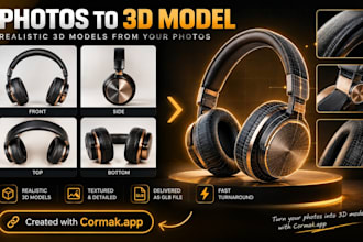 create a realistic 3d model from your photos