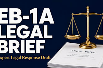 draft a comprehensive eb1a rfe legal brief and response letter