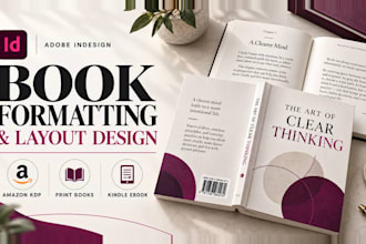 do indesign book formatting for KDP print and kindle layout