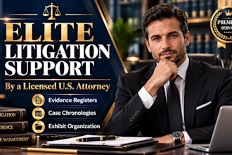 prepare a complete litigation evidence register and document log
