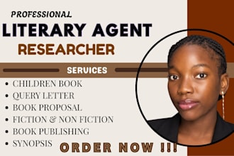 research literary agents and write a pro query letter