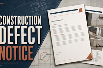 prepare a construction defect notice and supporting document package