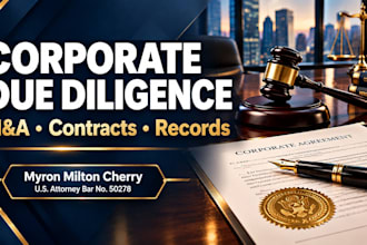 prepare a commercial due diligence information request list