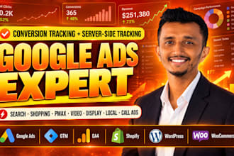 audit and set up google ads PPC campaign and fix ga4 GTM conversion tracking