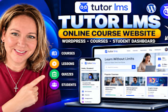 build tutor lms wordpress online course website and elearning platform