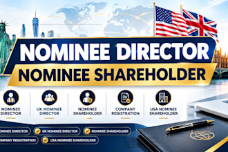 do USA nominee director, UK nominee director, and nominee shareholder service