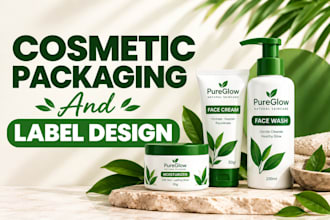 design product packaging and cosmetic labels