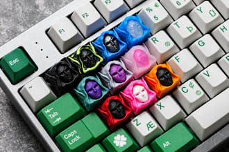model artisan keycaps, gaming keycaps and 3d keyboard accessories for 3d print
