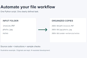 automate one repetitive file management task with python