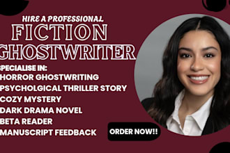 ghostwrite psychological thriller dark drama novel horror mystery stories