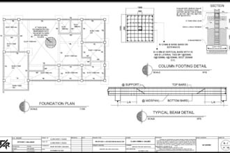 prepare foundation plans and structural calculations