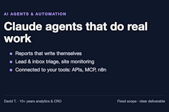 build a custom ai agent or automation with claude