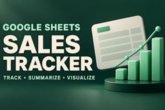 build a google sheets sales tracker and dashboard