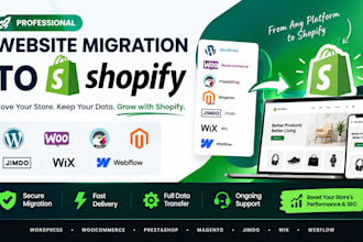 migrate wordpress clone woocommerce prestashop jimdo website data to shopify