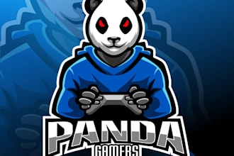 design superb beautiful panda logo
