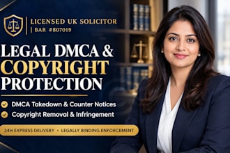 draft a formal legal dmca counter notice for false copyright claims