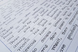 write notes and letters in neat handwriting